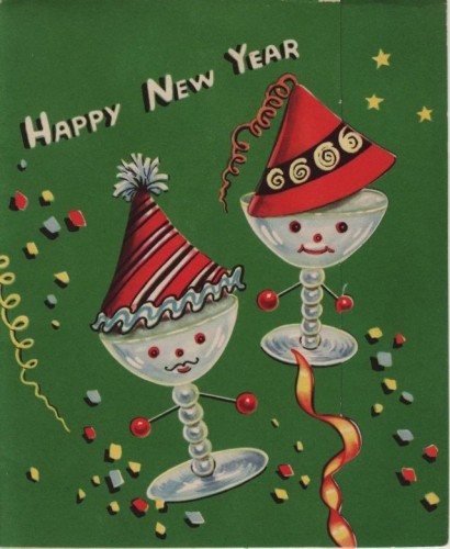 Lovely vintage New Year card (17)