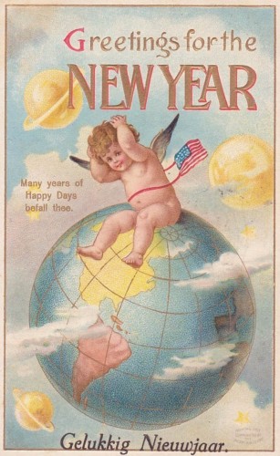 Lovely vintage New Year card (20)